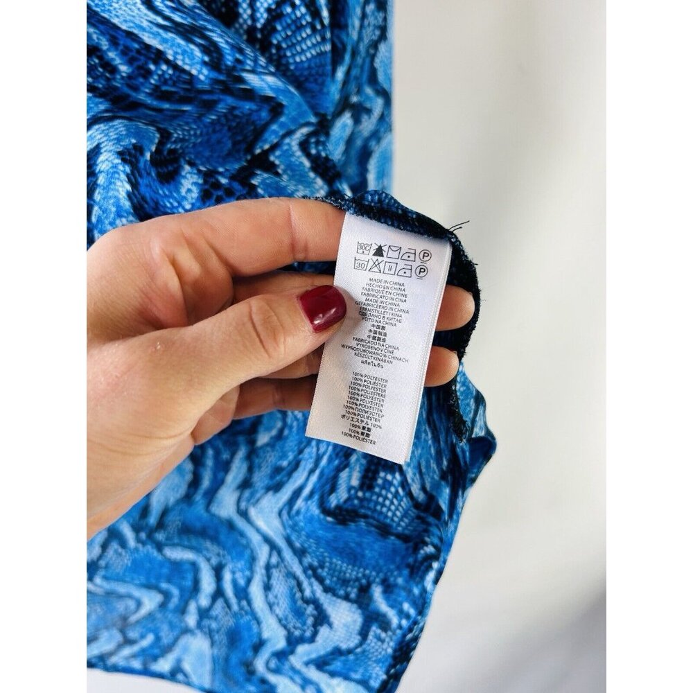 Michael Kors Snake Python Print Collared Faux Wra… - image 6